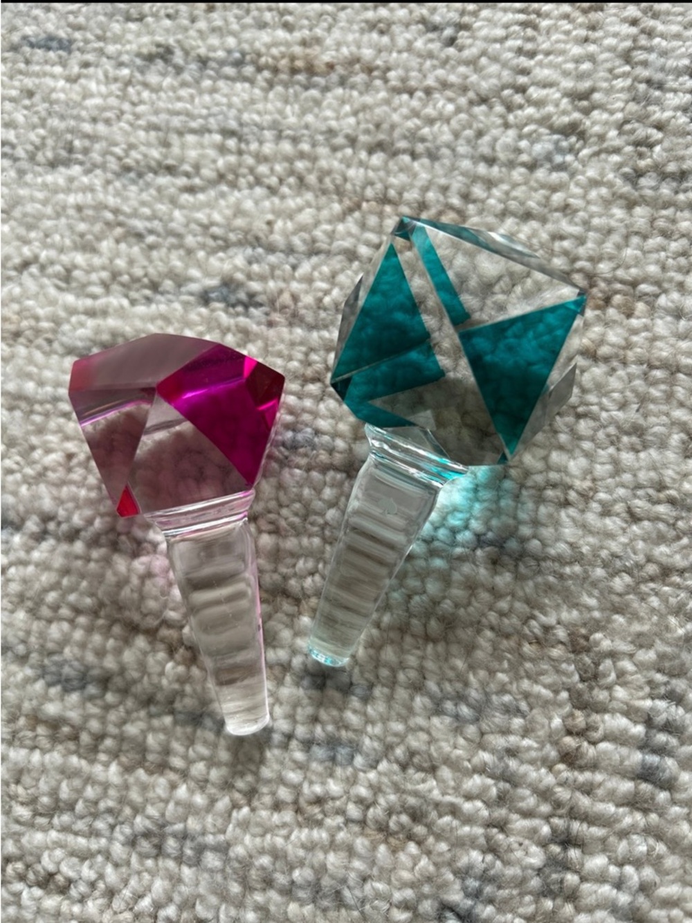 NWOT Set/2 Kate Spade Jules Point Bottle Stopper Vintage Wine Bar Barware Color